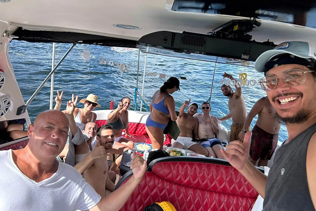 On the water